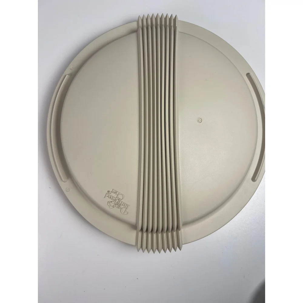 Pampered‎ Chef Stoneware Cover Lid For Round Deep Dish Baker #1391